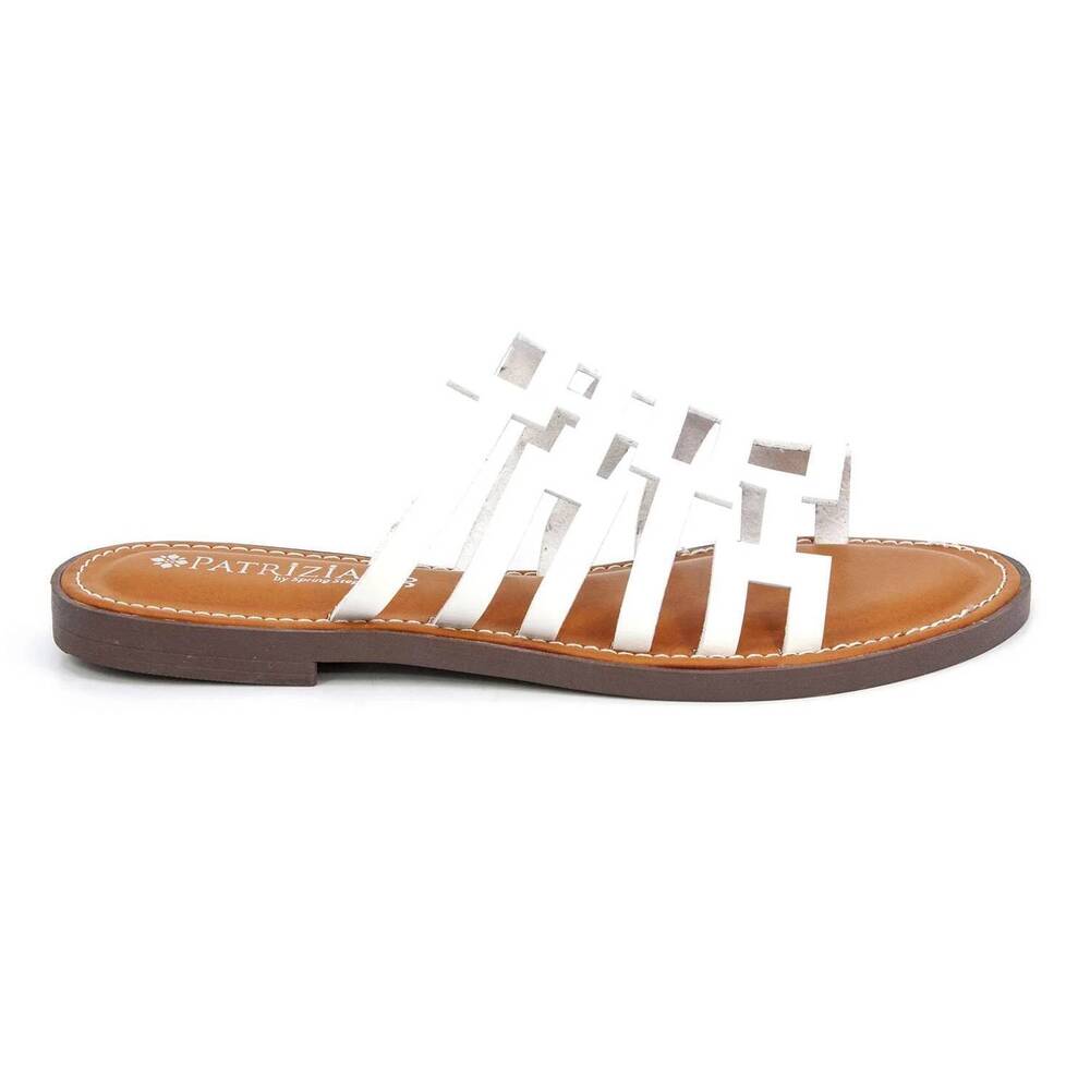 NEW PATRIZIA women's amaze slide sandals in white